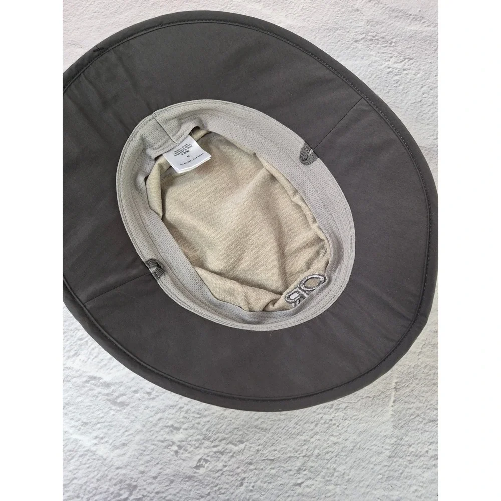 Outdoor Research Sun Sombrero Khaki Tan Gray Adjustable Bucket Hat Mens Size M
